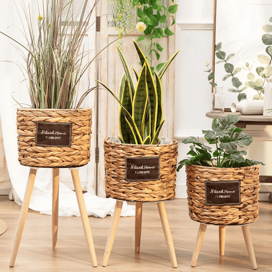 Nordic Woven Plant Flower Pot Basket: A Touch of Nature for Your Home