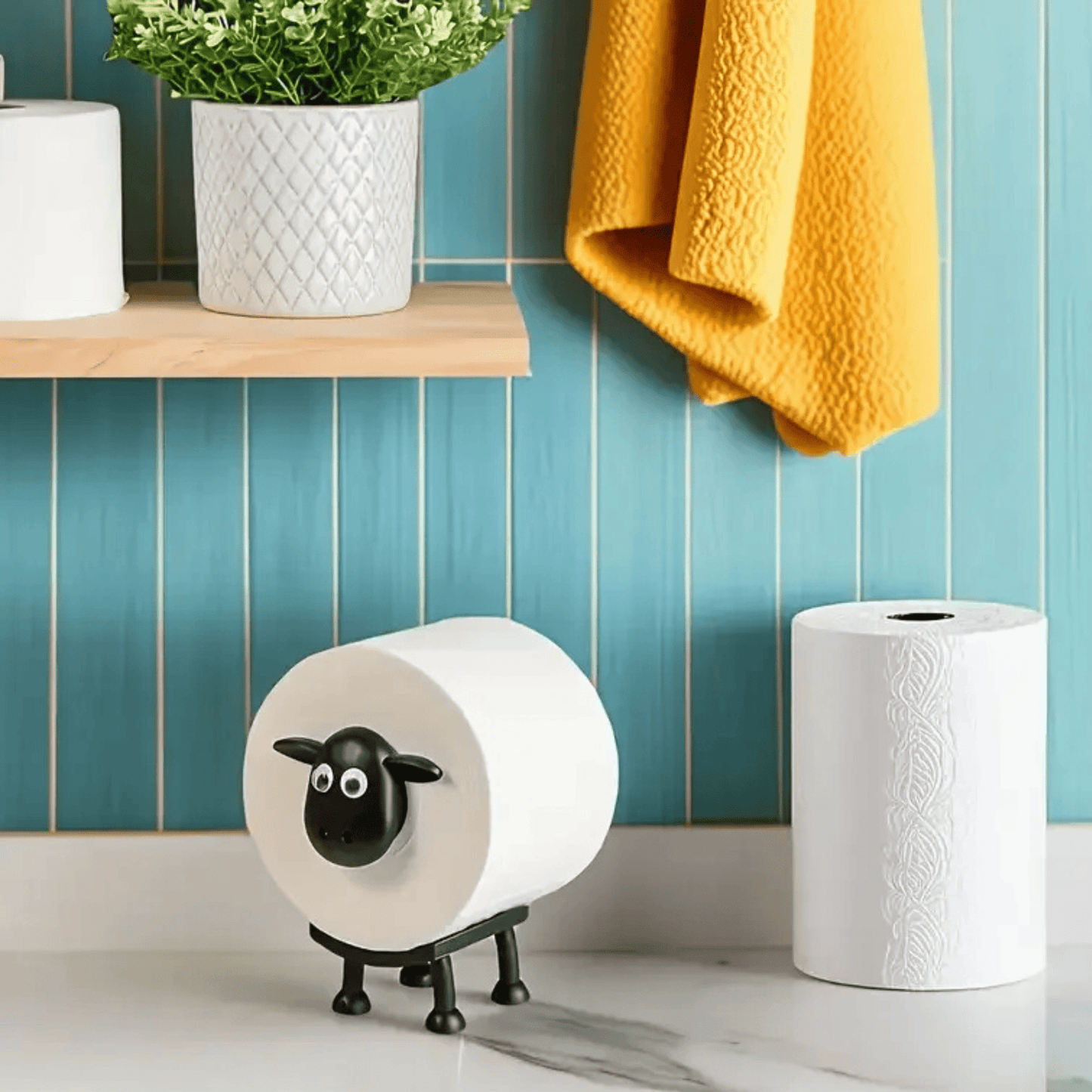 A Sheep Toilet Roll Holder