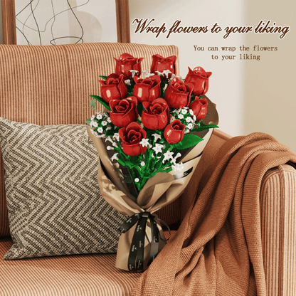AliExpress Lego Flowers Blocks - Red Roses