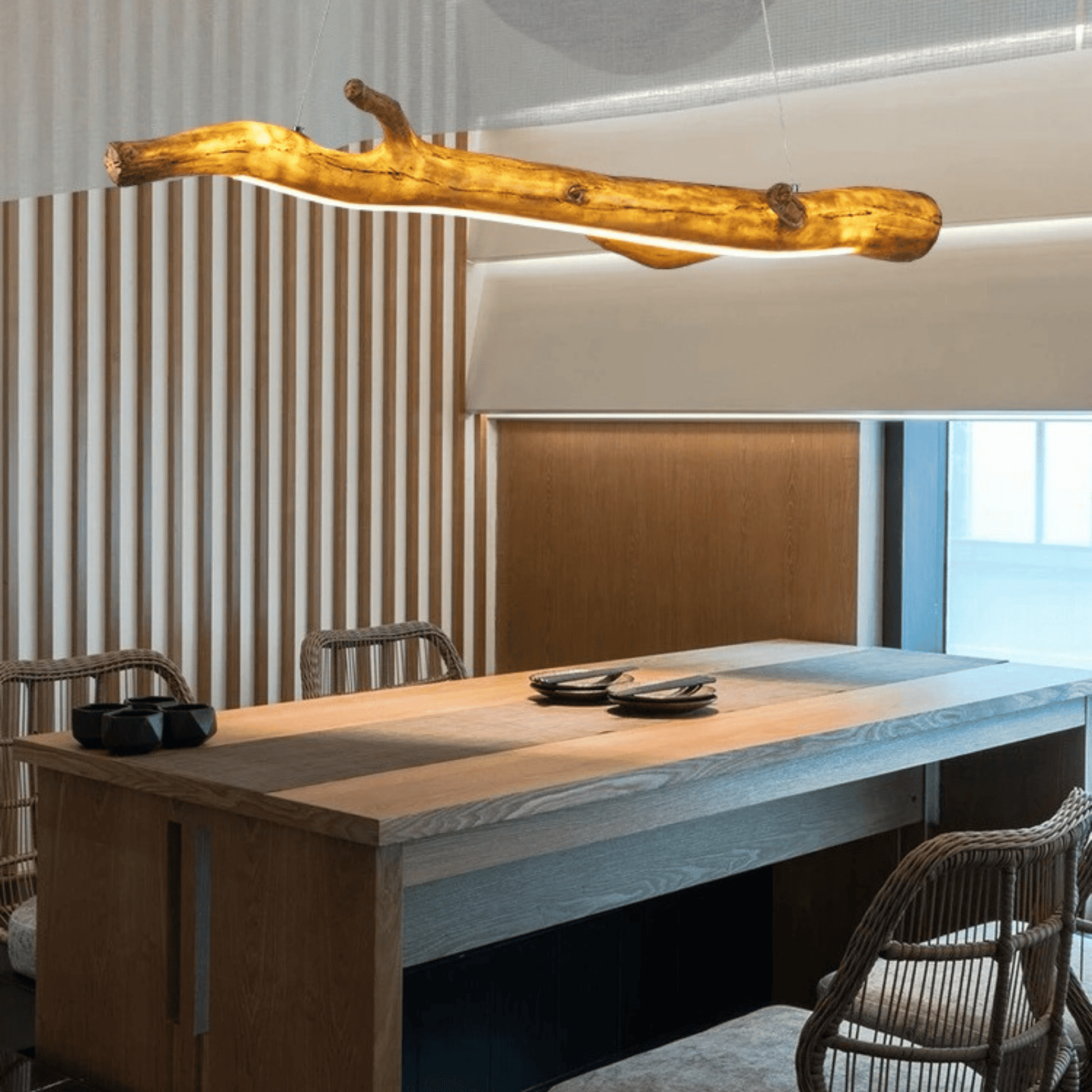 The Vintage Resin Tree Branch Chandelier - Designer Wood Tea House