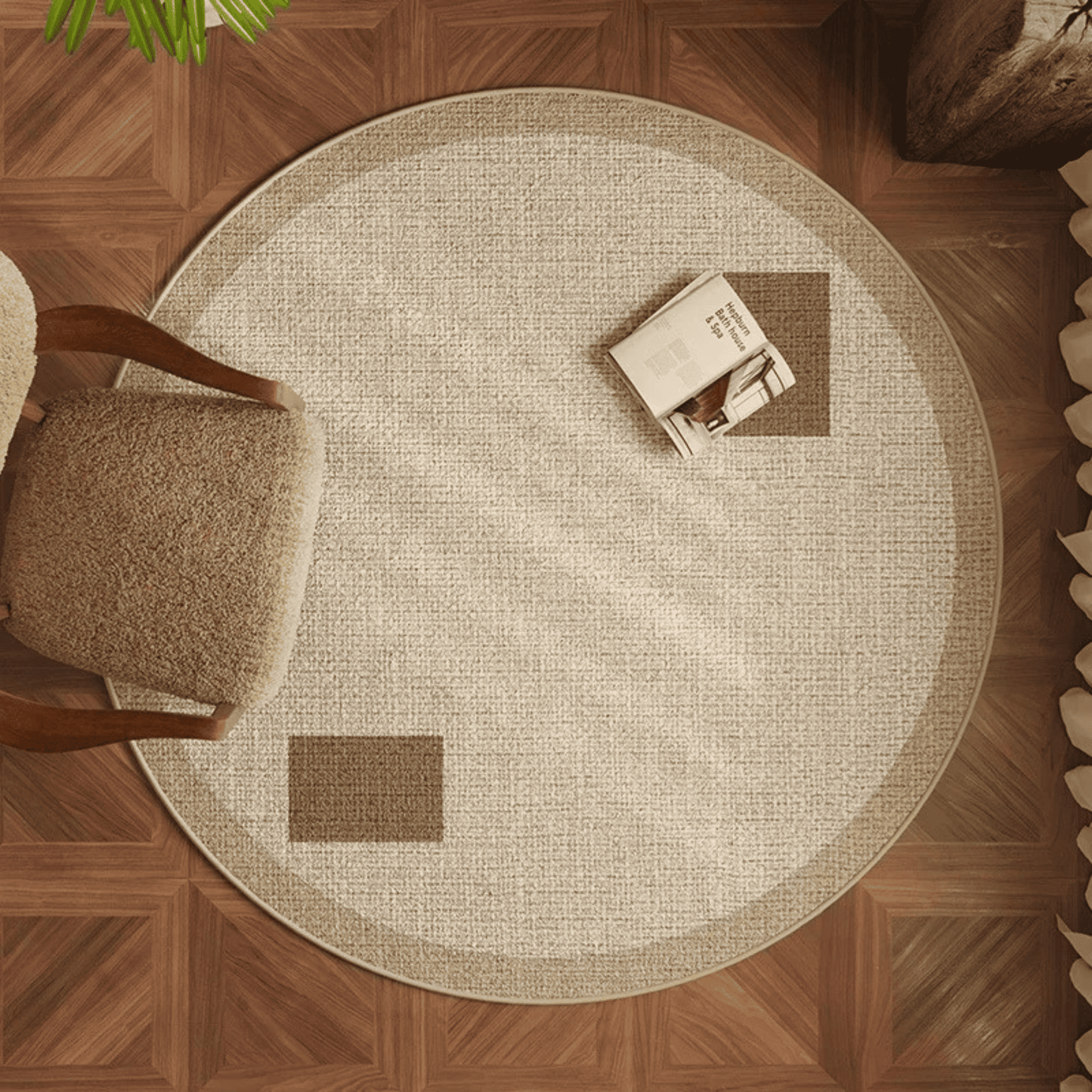 Round Waterproof Carpet - Comfort Style Practicality: in One