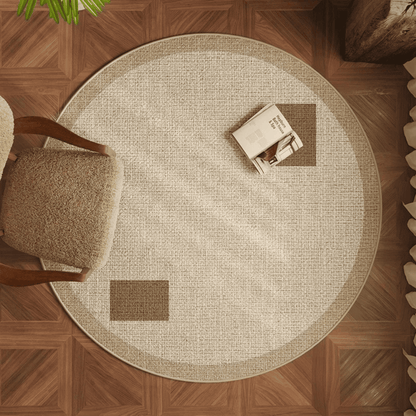 Round Waterproof Carpet - Comfort Style Practicality: in One