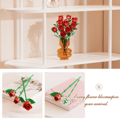 AliExpress UK Lego Flowers Blocks - Red Roses