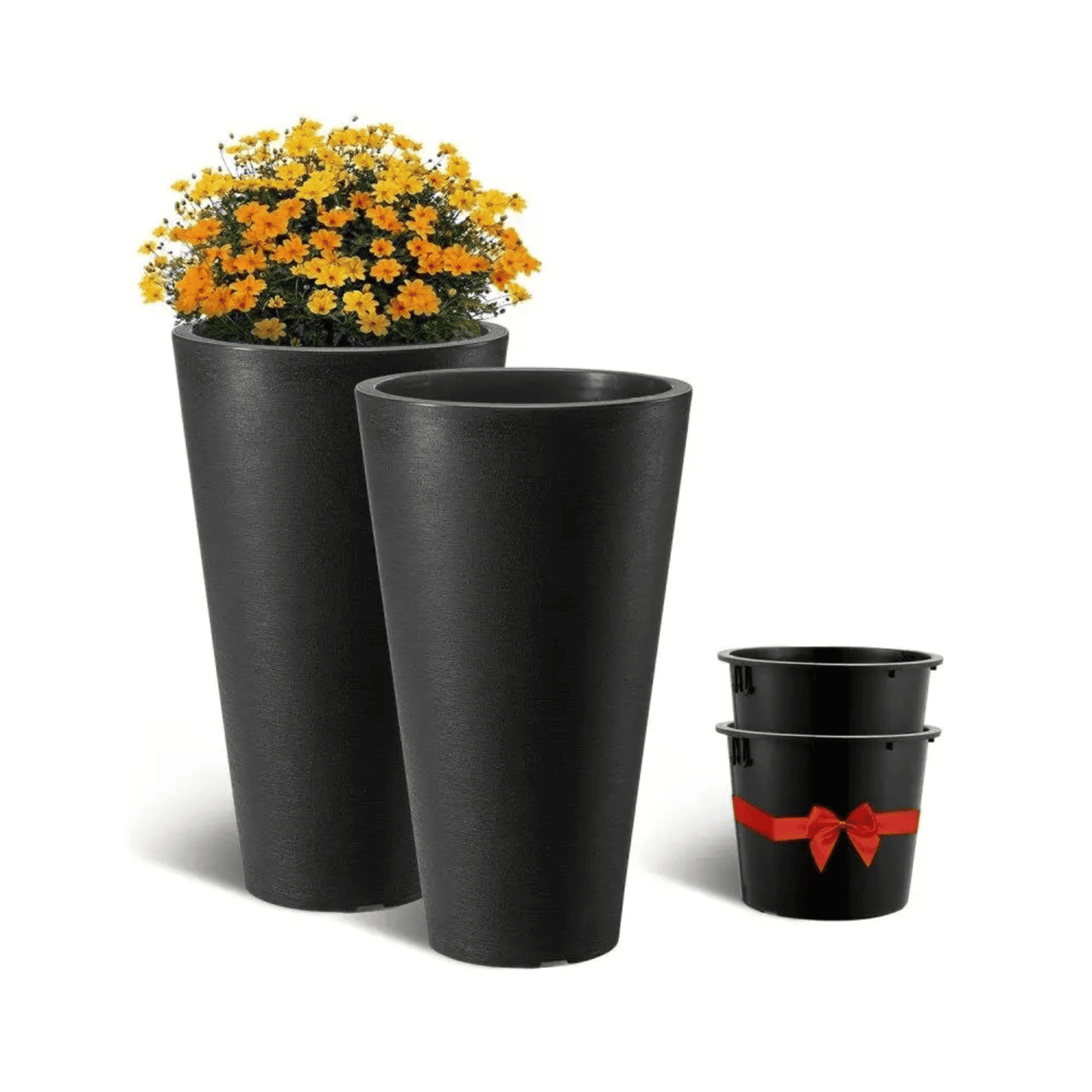 Black Plant Planters