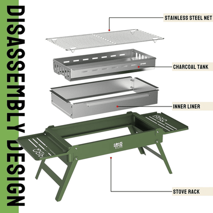 Outdoor Camping Stove Portable Folding BBQ Grill
