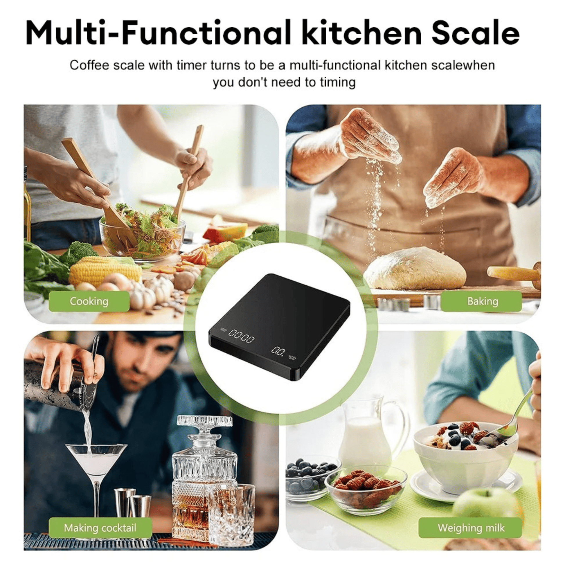 Digital Coffee Scale With Timer